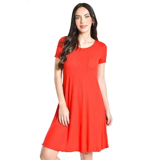 Foto 5 | Foto 5 | Vestido Casual Roman Fashion Juvenil Rojo