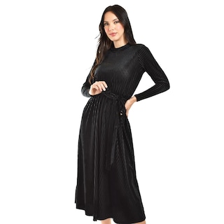 Foto 4 | Foto 4 | Vestido Midi De Terciopelo Roman Fashion /juvenil, 3826 (negro) Negro