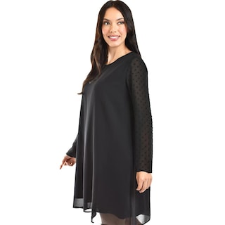 Foto 4 | Foto 4 | Vestido De Mangas Con Relieve Roman Fashion /juvenil, 3823 (negro) Negro