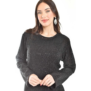 Foto 4 | Foto 4 | Vestido Glitter Con Lentejuela Roman Fashion /juvenil, 4222 (negro) Negro
