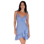 Vestido Para Mujer Quarry Corto Con Holanes