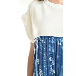 Foto 4 | Foto 4 | Maxi Vestido Paisley Roman Fashion /juvenil, 50523 (azul Petroleo /hueso) Azul