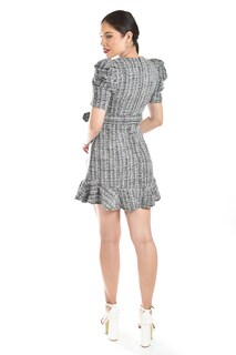 Foto 3 | Foto 3 | Vestido Corto De Tweed Roman Fashion /tallas Extras, 4432 (negro)