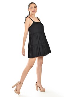 Foto 2 | Foto 2 | Vestido De Tirantes Ajustables Roman Fashion /juvenil, 6767 (negro)
