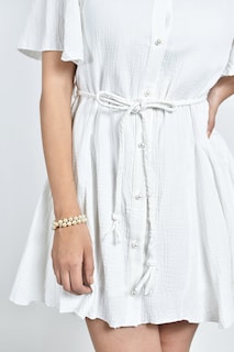 Foto 4 | Foto 4 | Vestido De Manga Amplia Roman Fashion /juvenil, 125890 (blanco)