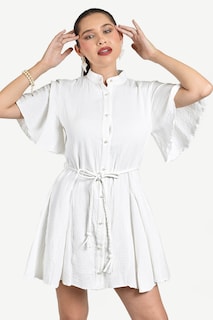 Foto 5 | Foto 5 | Vestido De Manga Amplia Roman Fashion /juvenil, 125890 (blanco)