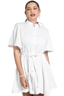 Foto 6 | Foto 6 | Vestido De Manga Amplia Roman Fashion /juvenil, 125890 (blanco)