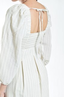 Foto 4 | Foto 4 | Vestido De Algodon A Rayas Roman Fashion /juvenil, 20225 (arena)