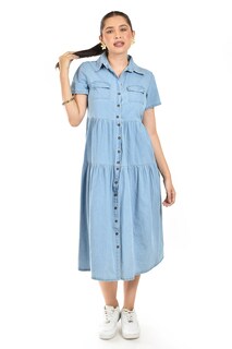 Foto 4 | Foto 4 | Vestido Denim Roman Fashion /juvenil 556 (azul Light)