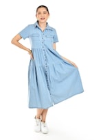 Vestido Denim Roman Fashion /juvenil 556 (azul Light)