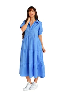 Foto 1 | Foto 1 | Vestido Casual Roman Fashion /juvenil 595 (azul Claro) Azul