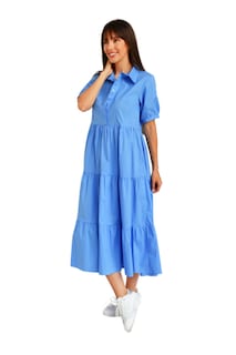 Foto 2 | Foto 2 | Vestido Casual Roman Fashion /juvenil 595 (azul Claro) Azul