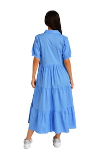 Foto 3 | Foto 3 | Vestido Casual Roman Fashion /juvenil 595 (azul Claro) Azul