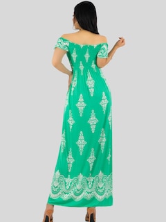 Foto 3 | Foto 3 | Vestido Maxi Casual Mujer Largo Cómodo Ves-1024 Verde Estilo Boho