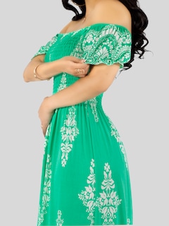 Foto 5 | Foto 5 | Vestido Maxi Casual Mujer Largo Cómodo Ves-1024 Verde Estilo Boho