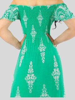 Foto 6 | Foto 6 | Vestido Maxi Casual Mujer Largo Cómodo Ves-1024 Verde Estilo Boho