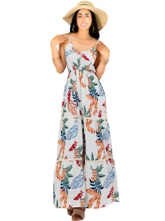 Foto 1 | Foto 1 | Vestido Maxi Casual Mujer Largo Ves-1017 Blanco Cómodo De Tirantes