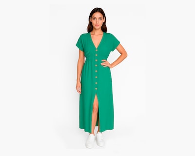Foto 1 | Foto 1 | Vestido Largo Para Mujer Ocean Point Con Botones Y Abertura Delantera