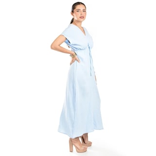 Foto 2 | Foto 2 | Maxi Vestido De Algodon Roman Fashion /juvenil, 4365 (azul Cielo) Azul Cielo