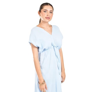 Foto 4 | Foto 4 | Maxi Vestido De Algodon Roman Fashion /juvenil, 4365 (azul Cielo) Azul Cielo