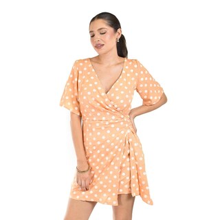 Foto 4 | Foto 4 | Vestido De Lunares Roman Fashion /juvenil 0557 (naranja) Naranja
