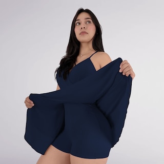 Foto 2 | Foto 2 | Jumper Vestido Casual Mujer Short Falda Azul Marino Sea Brazil
