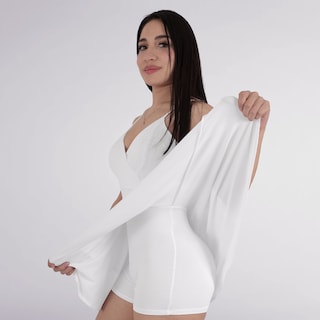 Foto 2 | Foto 2 | Jumper Vestido Casual Mujer Short Falda Hueso Sea Brazil