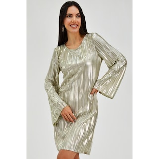 Foto 2 | Foto 2 | Vestido Roman Fashion color Plata para Mujer