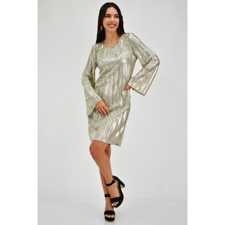 Foto 5 | Foto 5 | Vestido Roman Fashion color Plata para Mujer