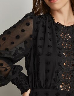 Foto 4 | Foto 4 | Vestido Devendi Color Negro Texturizado