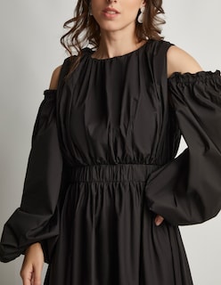 Foto 5 | Foto 5 | Vestido Devendi Color Negro Mangas Transformables