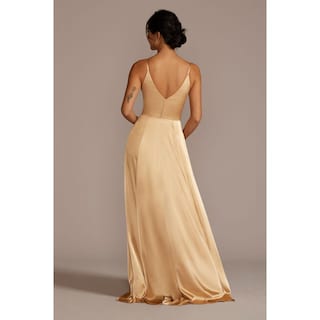 Foto 2 | Foto 2 | Vestido Satinado Con Abertura En Pierna David's Bridal Negro