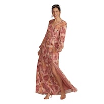 Vestido de Fiesta Ilusión Estampado para Mujer