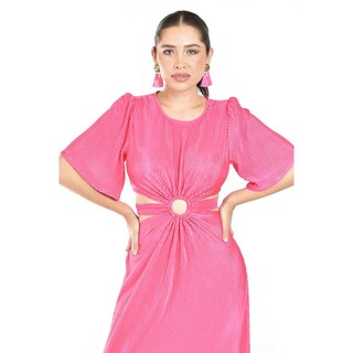 Foto 4 | Foto 4 | Vestido Plisado Roman Fashion /juvenil, 738 (fiusha) Fucsia
