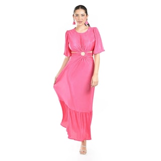 Foto 5 | Foto 5 | Vestido Plisado Roman Fashion /juvenil, 738 (fiusha) Fucsia