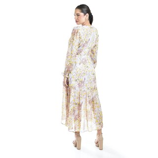 Foto 3 | Foto 3 | Vestido Vaporoso De Manga Larga Roman Fashion /juvenil, 3014 (lila / Amarillo) Lila