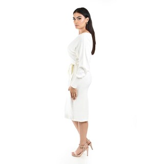 Foto 2 | Foto 2 | Vestido De Punto Con Cinto Roman Fashion /juvenil  31135 (blanco) Blanco