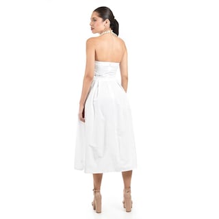 Foto 3 | Foto 3 | Vestido Strapless De Corte Midi Roman Fashion /juvenil 14387 (blanco) Blanco