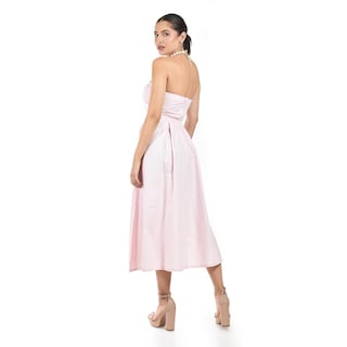 Foto 3 | Foto 3 | Vestido Strapless De Corte Midi Roman Fashion /juvenil 14387 (palo De Rosa) Rosa