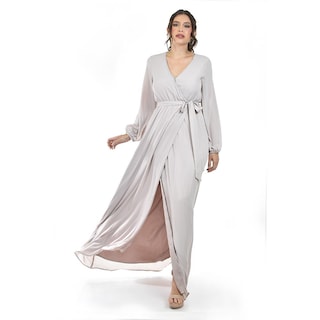 Foto 1 | Foto 1 | Vestido Elegante De Manga Larga Roman Fashion / Juvenil  2009 (hueso) Beige