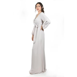 Foto 2 | Foto 2 | Vestido Elegante De Manga Larga Roman Fashion / Juvenil  2009 (hueso) Beige