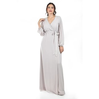 Foto 4 | Foto 4 | Vestido Elegante De Manga Larga Roman Fashion / Juvenil  2009 (hueso) Beige