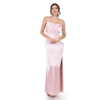 Foto 1 | Foto 1 | Vestido De Escote Drapeado Roman Fashion /juvenil 2005 (palo De Rosa) Rosa