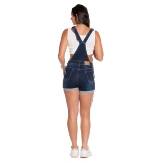 Foto 6 | Foto 6 | Jumper Peto Short De Mezclilla Stretch para Dama Pineda Jeans Stone