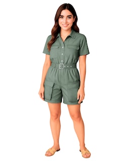 Foto 1 | Foto 1 | Jumper Casual Para Mujer Ocean Point Con Botones Y Cinturón
