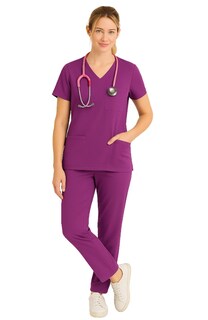 Foto 1 | Foto 1 | U4u Uniforms Conjunto Médico Dama Antifluidos — Filipina Cuello V Y Pantalón Costuras Reforzadas 11 Bolsillos