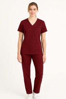 Foto 3 | Foto 3 | U4u Uniforms Conjunto Médico Dama Antifluidos — Filipina Cuello V Y Pantalón Costuras Reforzadas 11 Bolsillos