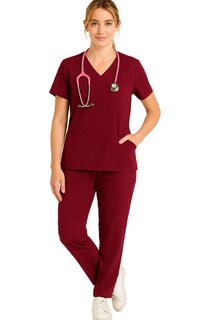 Foto 4 | Foto 4 | U4u Uniforms Conjunto Médico Dama Antifluidos — Filipina Cuello V Y Pantalón Costuras Reforzadas 11 Bolsillos