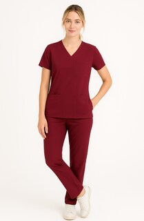 Foto 5 | Foto 5 | U4u Uniforms Conjunto Médico Dama Antifluidos — Filipina Cuello V Y Pantalón Costuras Reforzadas 11 Bolsillos