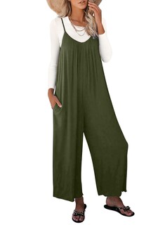 Foto 1 | Foto 1 | Mono Happy Sailed Para Mujer, Talla Grande, Verde Con Bolsillos, 2xl - Venta Internacional.